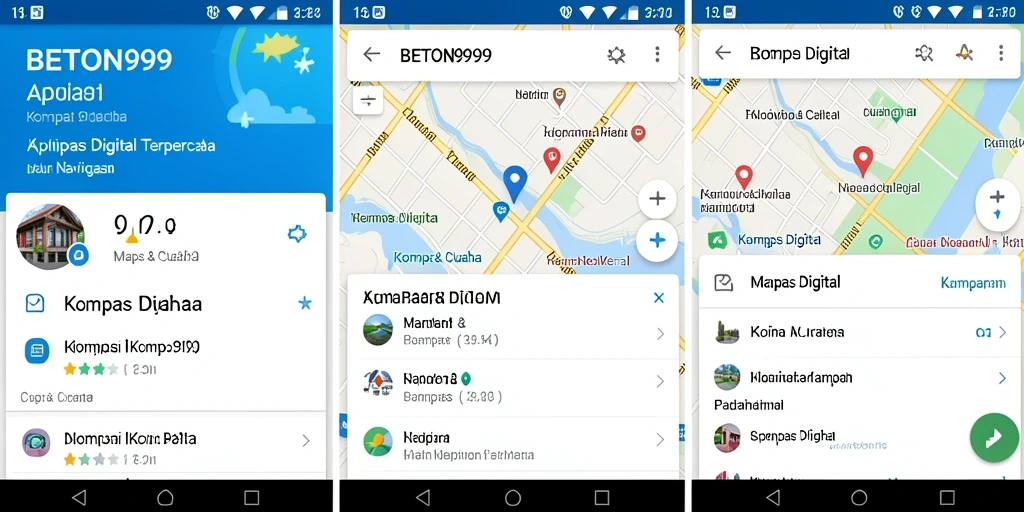Tampilan antarmuka BETON999 yang modern dan fungsional untuk navigasi.