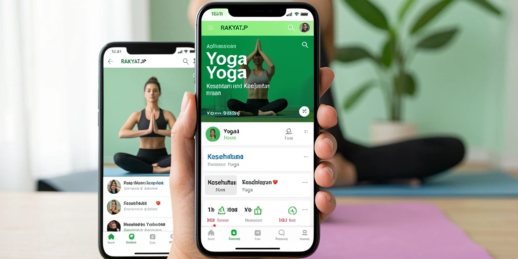 Antarmuka RAKYATJP yang intuitif untuk latihan Yoga.