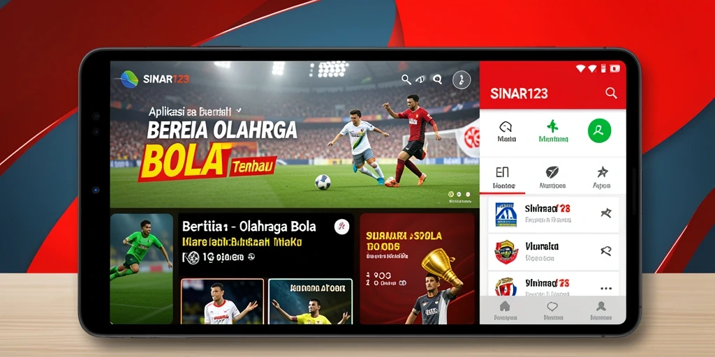 Tampilan antarmuka SINAR123 menampilkan berita olahraga bola terkini.